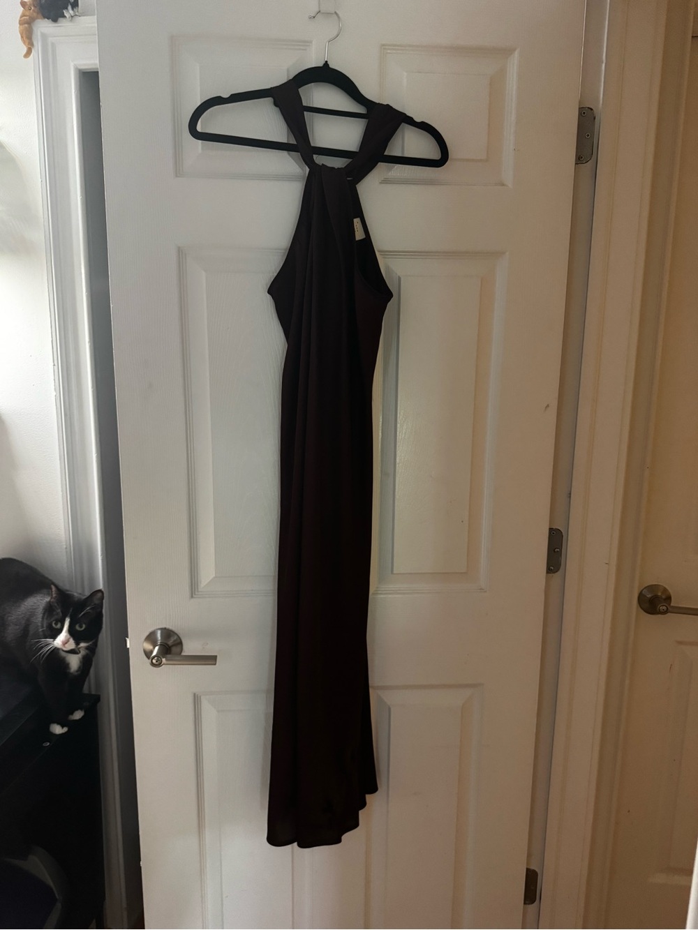 a new day Brown Halter-Neck Maxi Dress